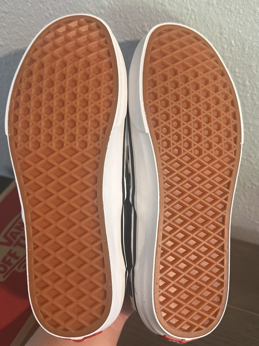 Vans Dark Green & White Checkerboard Slip-On Sneakers - Picture 4 of 4